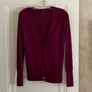 🌟Vintage Mossimo Cardigan Sweater Deep Magenta Color Size XS